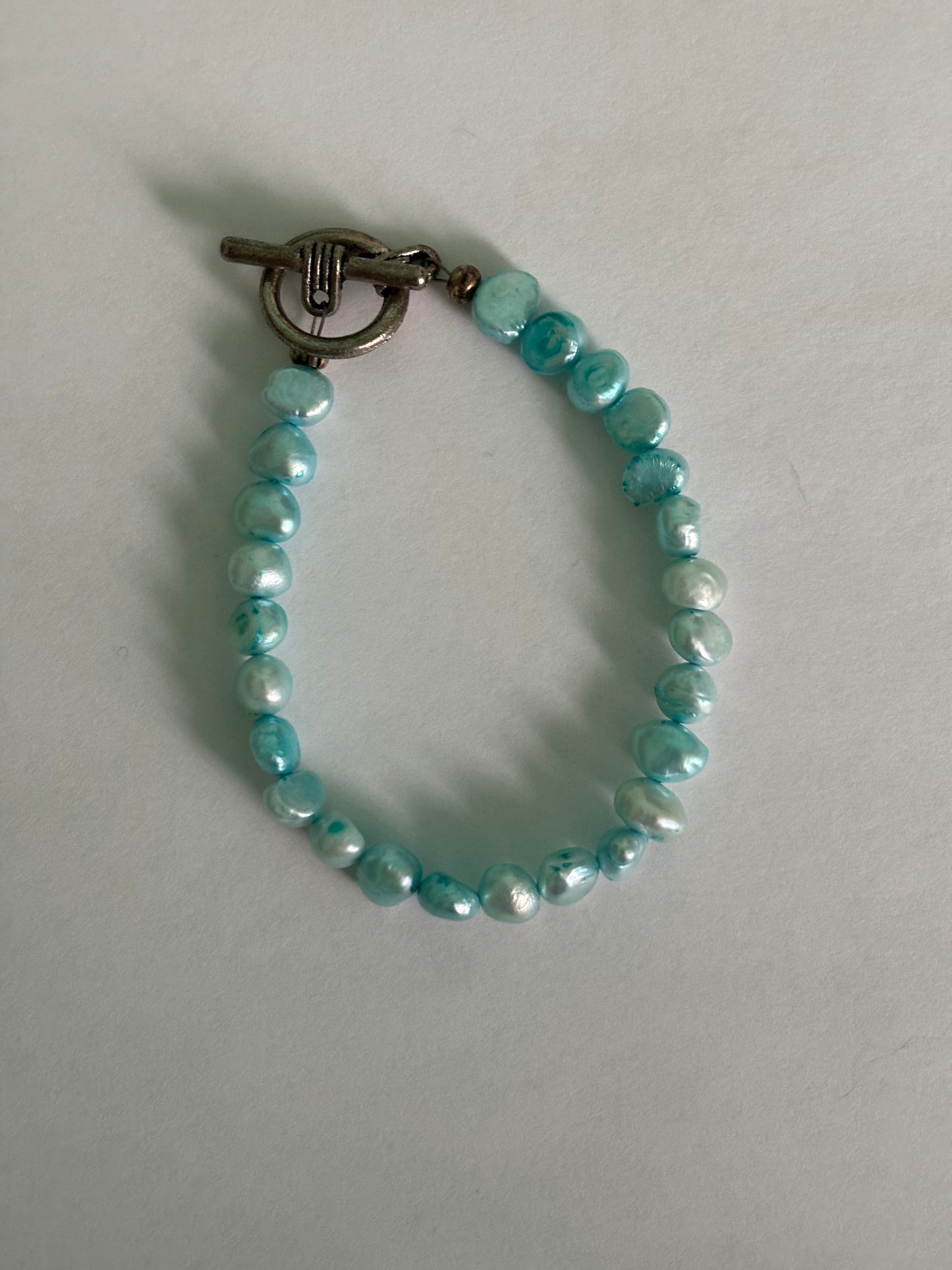 Freshwater Baby Blue Pearl Bracelet