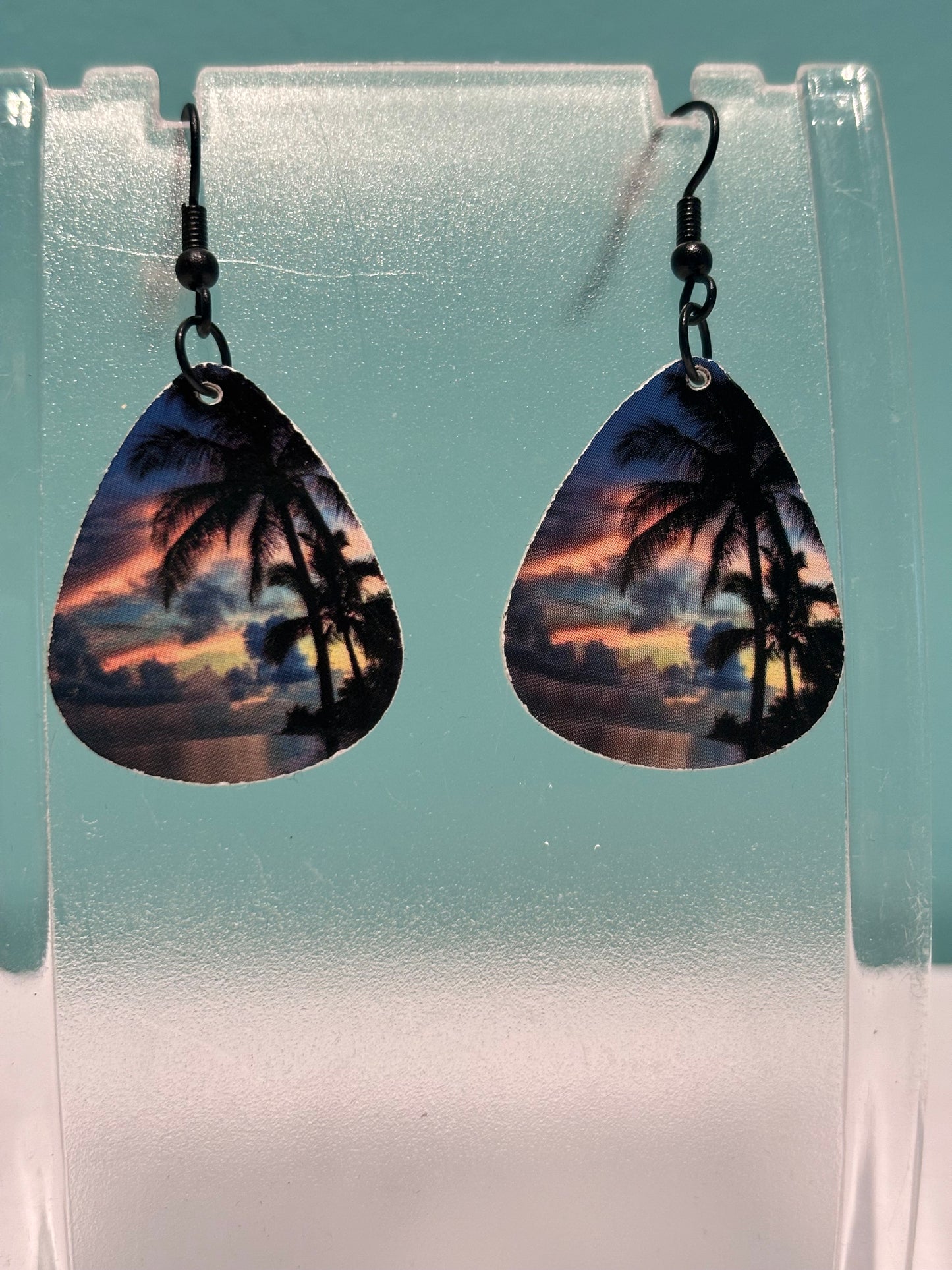 Beach Guitar Pick Earrings