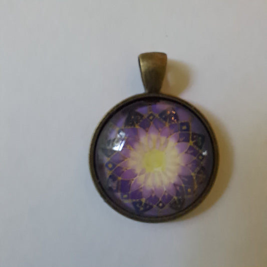 Purple Mandala Pendant