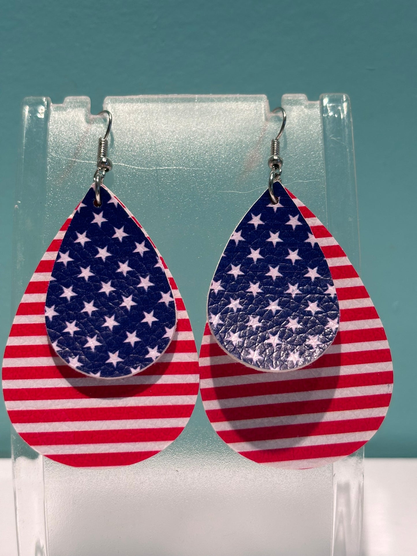 Flag Teardrop Earrings