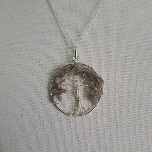 Labradorite Tree of Life Necklace